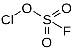 Strukturformel von Chlorfluorosulfat