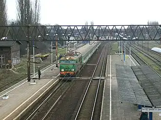 Die Gleisanlagen im Bahnhof Choszczno (Arnswalde)