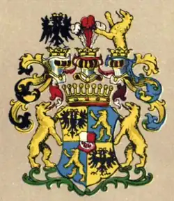 Wappen der Reichsgrafen Chotek von Chotkowa und Wognin
