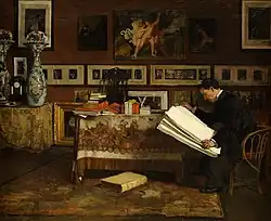 Der Kunstkenner von Christian Ludwig Bokelmann, 1879