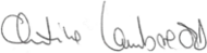 Unterschrift von Christine Lambrecht