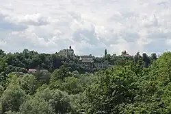 Christkindl, im Vordergrund die Unterhimmler Au