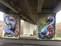 Brückenpfeiler Stuttgart-Fasanenhof (2014)