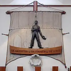 Das Niobe-Denkmal in der Christus- und Garnisonkirche in Wilhelmshaven.