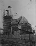 Christuskirche als Baustelle am 10. November 1902
