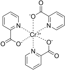 Strukturformel von Chrom(III)-picolinat