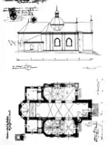 Plan für den Ausbau des zusätzlichen Kirchenschiffs der Onuphrius-Kirche, 1902