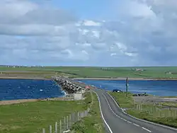 Damm zwischen Lamb Holm und Mainland