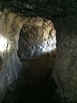 Kriegsstollen nahe der Cima Rocca