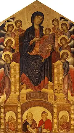 Maestà aus Santa Trinita in Florenz, um 1290–1300, Uffizien, Florenz