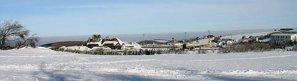 Die mittlerweile abgerissenen Tagesanlagen am "Militärschacht"