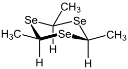 cis- bzw. β-Form von 2,4,6-Trimethyl-1,3,5-triselan