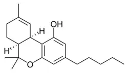 Strukturformel cis-Δ9-Tetrahydrocannabinol