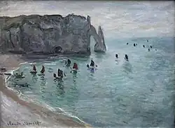Claude Monet: Étretat, la Porte d’Aval, um 1885