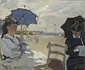 Claude Monet: Der Strand von Trouville, 1870
