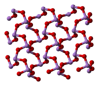 Kristallstruktur von Arsentrioxid