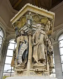 Mosesbrunnen von Claus Sluter in der Chartreuse de Champmol