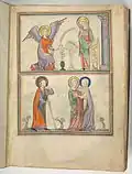 Verkündigung, Buchmalerei (um 1330)