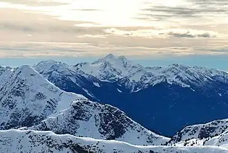 Nordansicht (Cloudraker in der Mitte der Skyline) vom Mt. Taylor