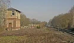 Gleisfeld und Stellwerk St, 2015