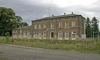 Empfangsgebäude, Gleisseite, 2015