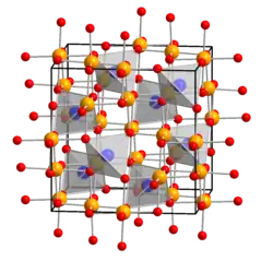 Kristallstruktur von Cobalteisenstein