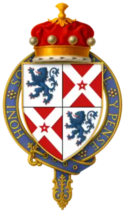 Wappen von Sir William Nevill, 6. Baron Fauconberg, KG