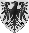 Reichsadler auf dem Wappen der Reichsabtei Echternach und der Stadt Echternach