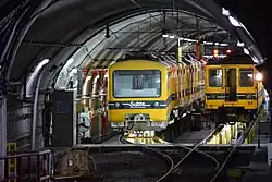 Unterirdische Gruben bei den Subterráneos de Buenos Aires