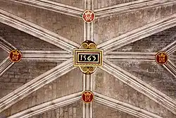 Schlussstein mit der Jahreszahl 1563