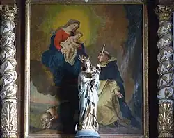 Übergabe des Rosenkranzes an den heiligen Dominikus