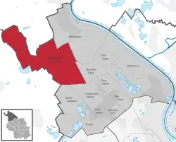 Lage des Stadtteils Roggendorf/Thenhoven im Stadtbezirk Köln-Chorweiler