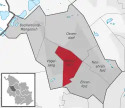 Lage von Bickendorf im Stadtbezirk Ehrenfeld