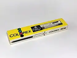 Vierfarbkugelschreiber Faber Castell „Colorex“ mit Sichtwahlautomatik