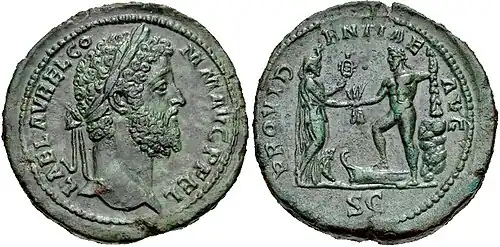 Sestertius des Commodus aus dem Jahr 192