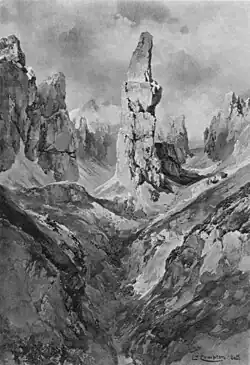 Der Campanile von Süden. Edward Theodore Compton (1904)