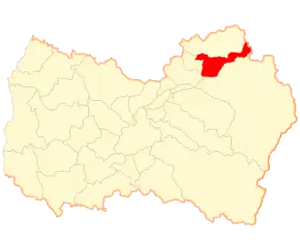 Lage der Gemeinde in der Región del Libertador General Bernardo O’Higgins