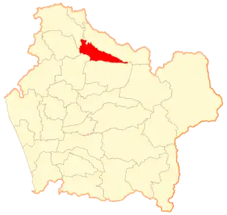 Lage von Ercilla in der Región de la Araucanía