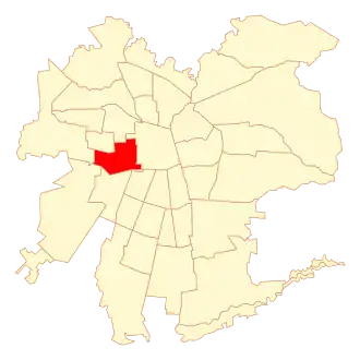 Lage von Estación Central in Santiago