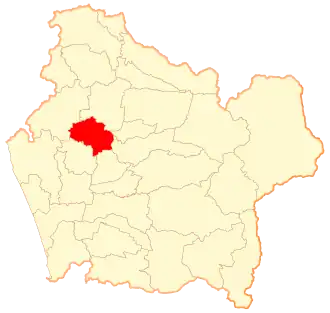 Lage von Galvarino in der Región de la Araucanía