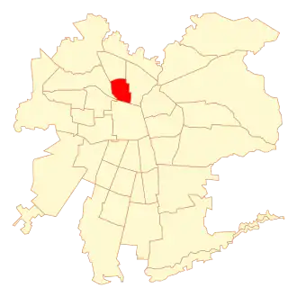 Lage von Independencia in Santiago