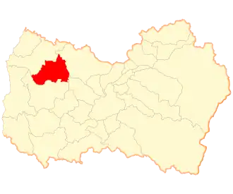 Lage der Gemeinde in der Región del Libertador General Bernardo O’Higgins