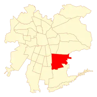 Lage von La Florida in Santiago