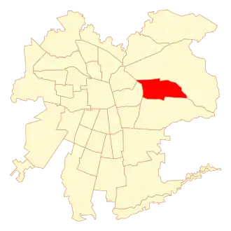 Lage von La Reina in Santiago