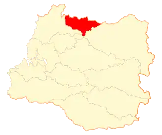 Lage von Lanco in der Región de Los Ríos