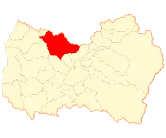 Lage der Gemeinde in der Región del Libertador General Bernardo O’Higgins