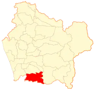 Lage von Loncoche in der Región de la Araucanía