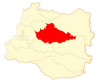 Lage von Los Lagos in der Región de los Ríos