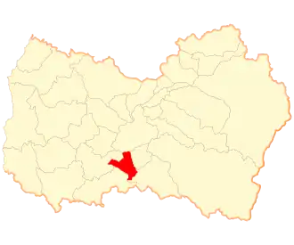 Lage der Gemeinde in der Región del Libertador General Bernardo O’Higgins