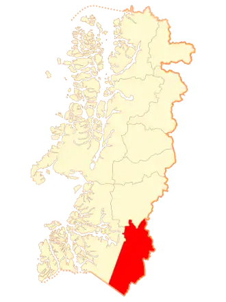 Lage der Kommune in der Aisén Region